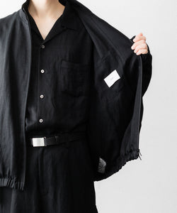 ssstein / シュタイン】VIS/LI BRIGHT TWILL SHIRRED LIGHT ZIP JACKET