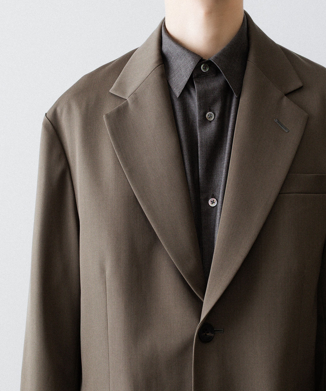 ssstein(シュタイン)のOVERSIZED SINGLE BREASTED LONG JACKET - DARK BEIGEの公式通販サイトsession福岡セレクトショップ