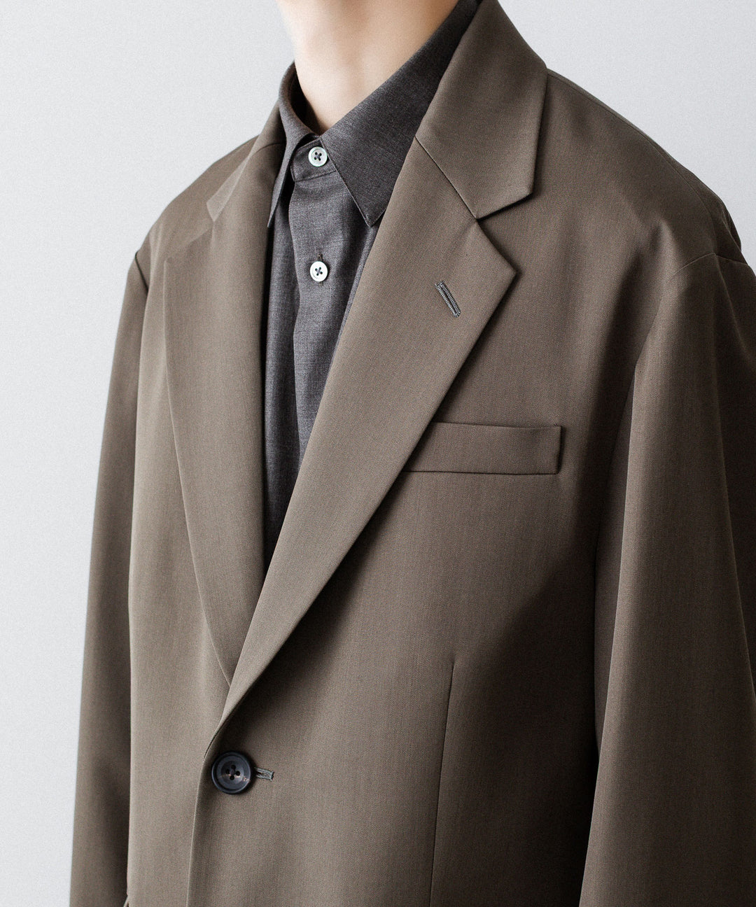 ssstein(シュタイン)のOVERSIZED SINGLE BREASTED LONG JACKET - DARK BEIGEの公式通販サイトsession福岡セレクトショップ