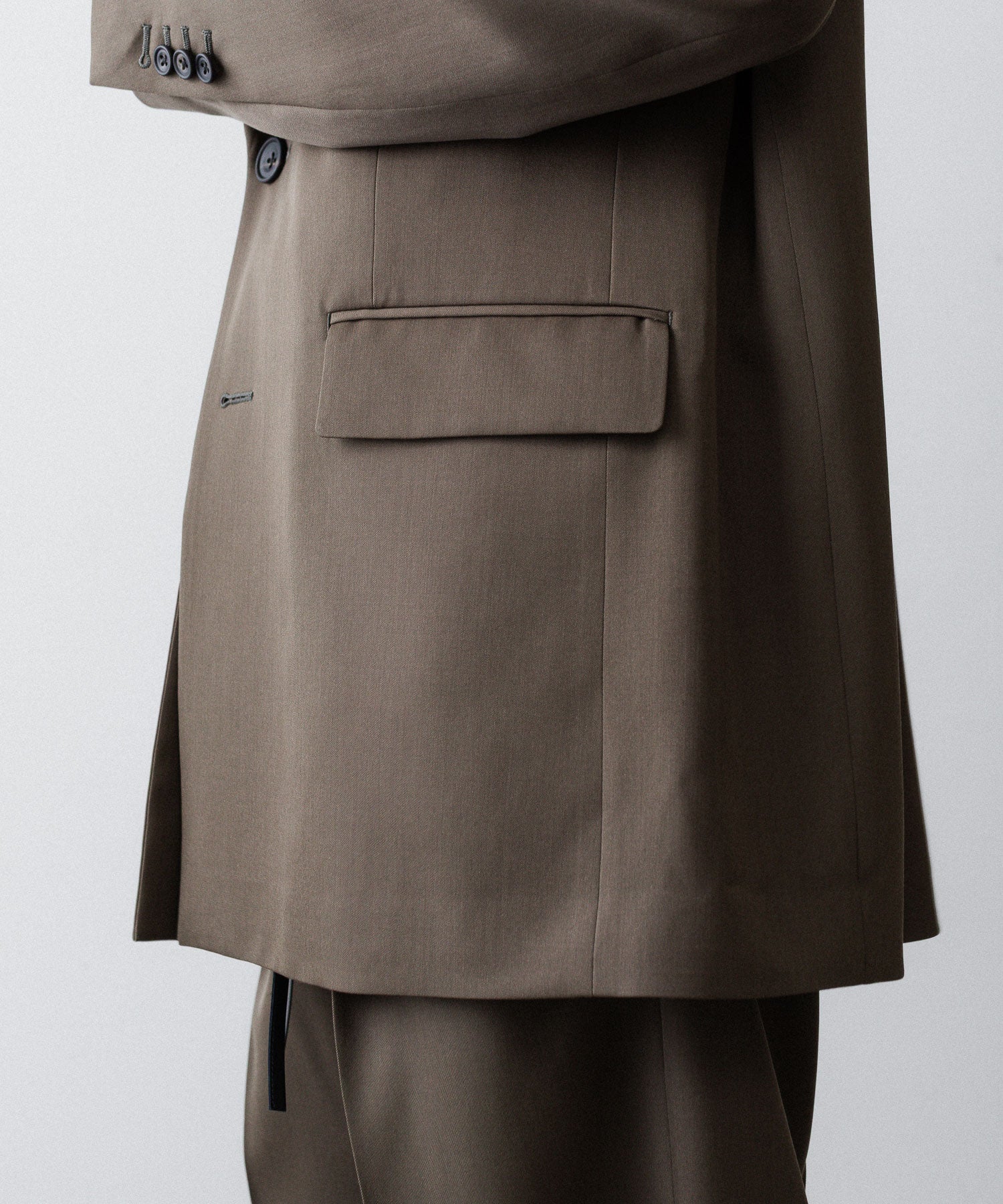 ssstein(シュタイン)のOVERSIZED SINGLE BREASTED LONG JACKET - DARK BEIGEの公式通販サイトsession福岡セレクトショップ