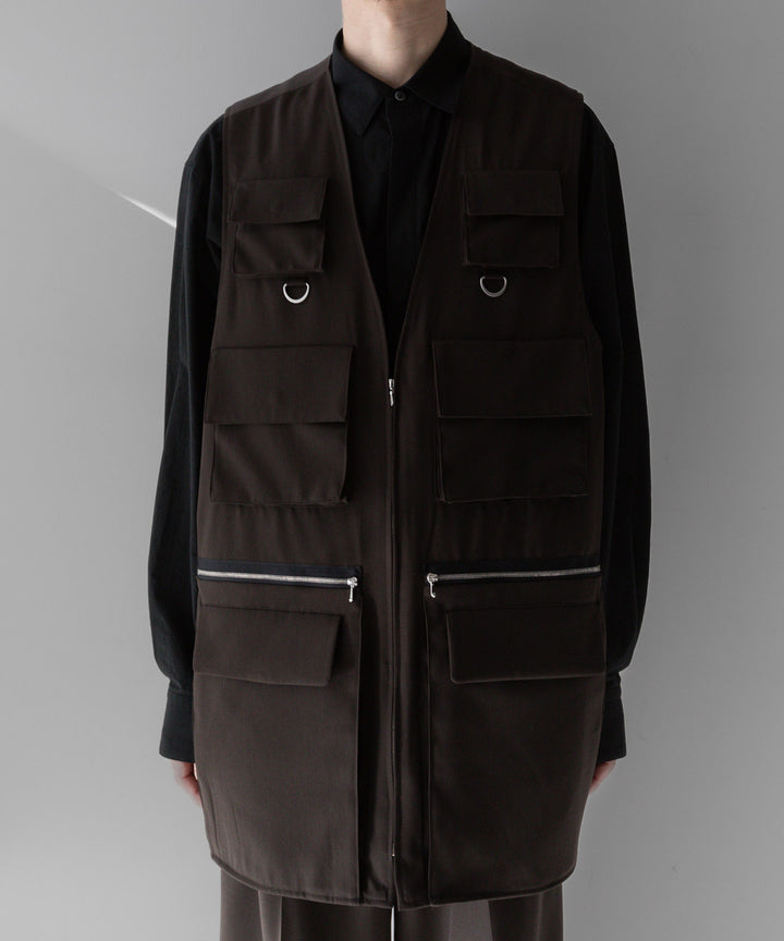 stein(シュタイン)の24SSコレクションOVERSIZED MULTI POCKET VESTのMILITARY KHAKI sessionセッション福岡セレクトショップ 公式通販サイト