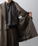 画像をギャラリービューアに読み込む, ssstein(シュタイン)のOVERSIZED SINGLE BREASTED LONG JACKET - DARK BEIGEの公式通販サイトsession福岡セレクトショップ
