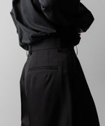 画像をギャラリービューアに読み込む, ssstein(シュタイン)のEXTRA WIDE TROUSERS(2/90 WOOL GABARDINE) - BLACKの公式通販サイトsession福岡セレクトショップ
