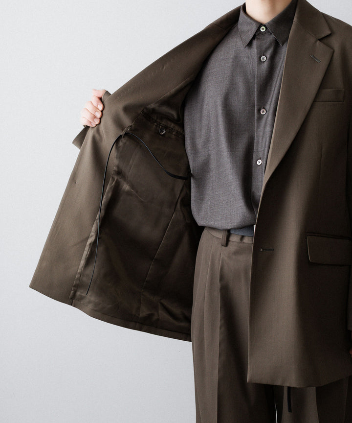 ssstein(シュタイン)のOVERSIZED SINGLE BREASTED LONG JACKET - DARK BEIGEの公式通販サイトsession福岡セレクトショップ