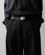 画像をギャラリービューアに読み込む, ssstein(シュタイン)のEXTRA WIDE TROUSERS(2/90 WOOL GABARDINE) - BLACKの公式通販サイトsession福岡セレクトショップ
