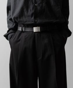 ssstein(シュタイン)のEXTRA WIDE TROUSERS(2/90 WOOL GABARDINE) - BLACKの公式通販サイトsession福岡セレクトショップ