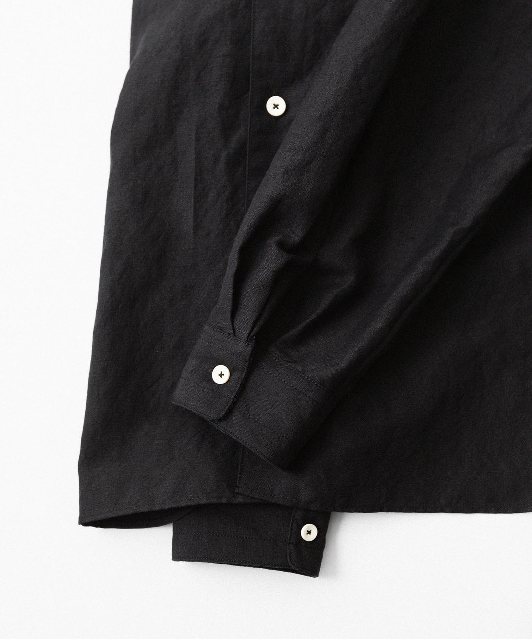 phebus- フィーバスのWOOL LINEN SHIRTのBLACK公式通販サイトsession福岡セレクトショップ