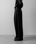 画像をギャラリービューアに読み込む, ssstein(シュタイン)のEXTRA WIDE TROUSERS(2/90 WOOL GABARDINE) - BLACKの公式通販サイトsession福岡セレクトショップ
