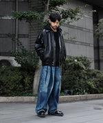 画像をギャラリービューアに読み込む, SUBLATIONS サブレーションズの2TUCK WIDE DENIM PANTS &quot;ENTASIS MK-Ⅱ&quot;のUSED INDIGO 公式通販サイトsession福岡セレクトショップ

