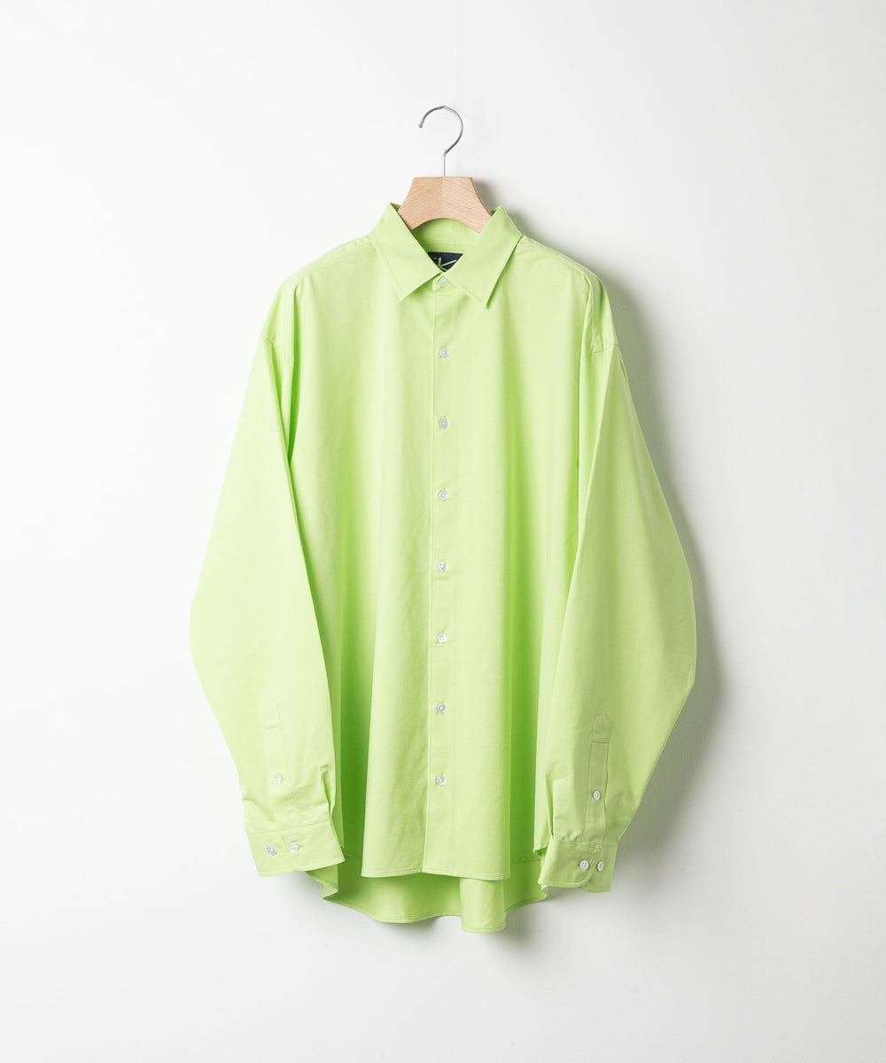 【KANEMASA PHIL.】カネマサのROYAL OX DRESS JERSEY SHIRT - LIME 公式通販session福岡セレクトショップ