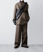 画像をギャラリービューアに読み込む, ssstein(シュタイン)のOVERSIZED SINGLE BREASTED LONG JACKET - DARK BEIGEの公式通販サイトsession福岡セレクトショップ
