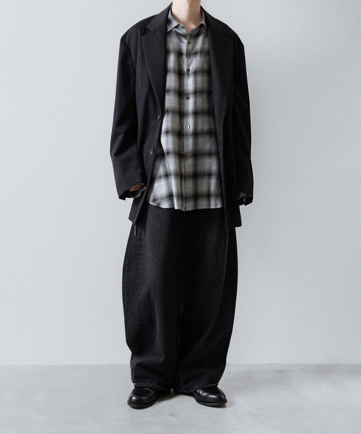 ssstein(シュタイン)のDEFORMATION WIDE DENIM JEANS - BLACKの公式通販サイトsession福岡セレクトショップ