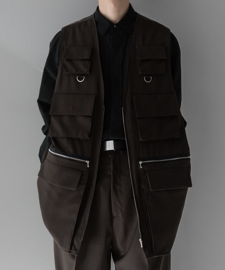 stein(シュタイン)の24SSコレクションOVERSIZED MULTI POCKET VESTのMILITARY KHAKI sessionセッション福岡セレクトショップ 公式通販サイト