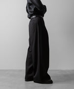 画像をギャラリービューアに読み込む, ssstein(シュタイン)のEXTRA WIDE TROUSERS(2/90 WOOL GABARDINE) - BLACKの公式通販サイトsession福岡セレクトショップ
