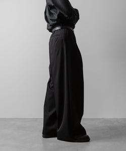 ssstein(シュタイン)のEXTRA WIDE TROUSERS(2/90 WOOL GABARDINE) - BLACKの公式通販サイトsession福岡セレクトショップ