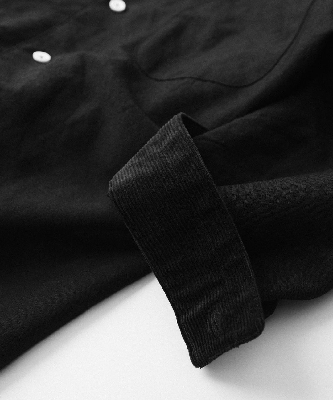 phebus- フィーバスのWOOL LINEN SHIRTのBLACK公式通販サイトsession福岡セレクトショップ