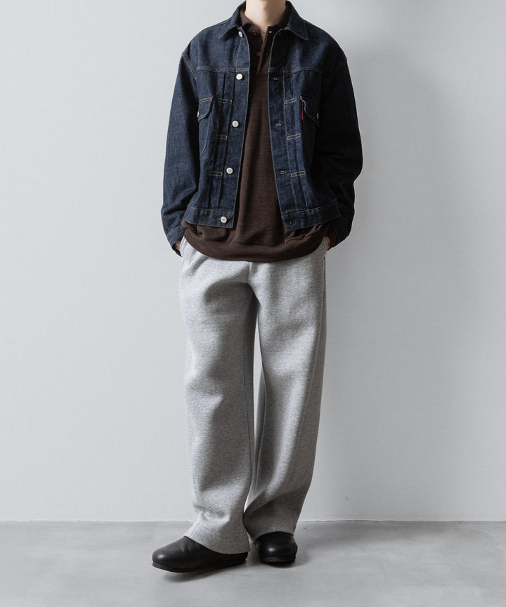 INTÉRIM(インテリム)のHYPER BIG MELANGE DOUBLE PIQUE JERSEY LONG POLO SHIRT - MOLEの公式通販サイトsession福岡セレクトショップ