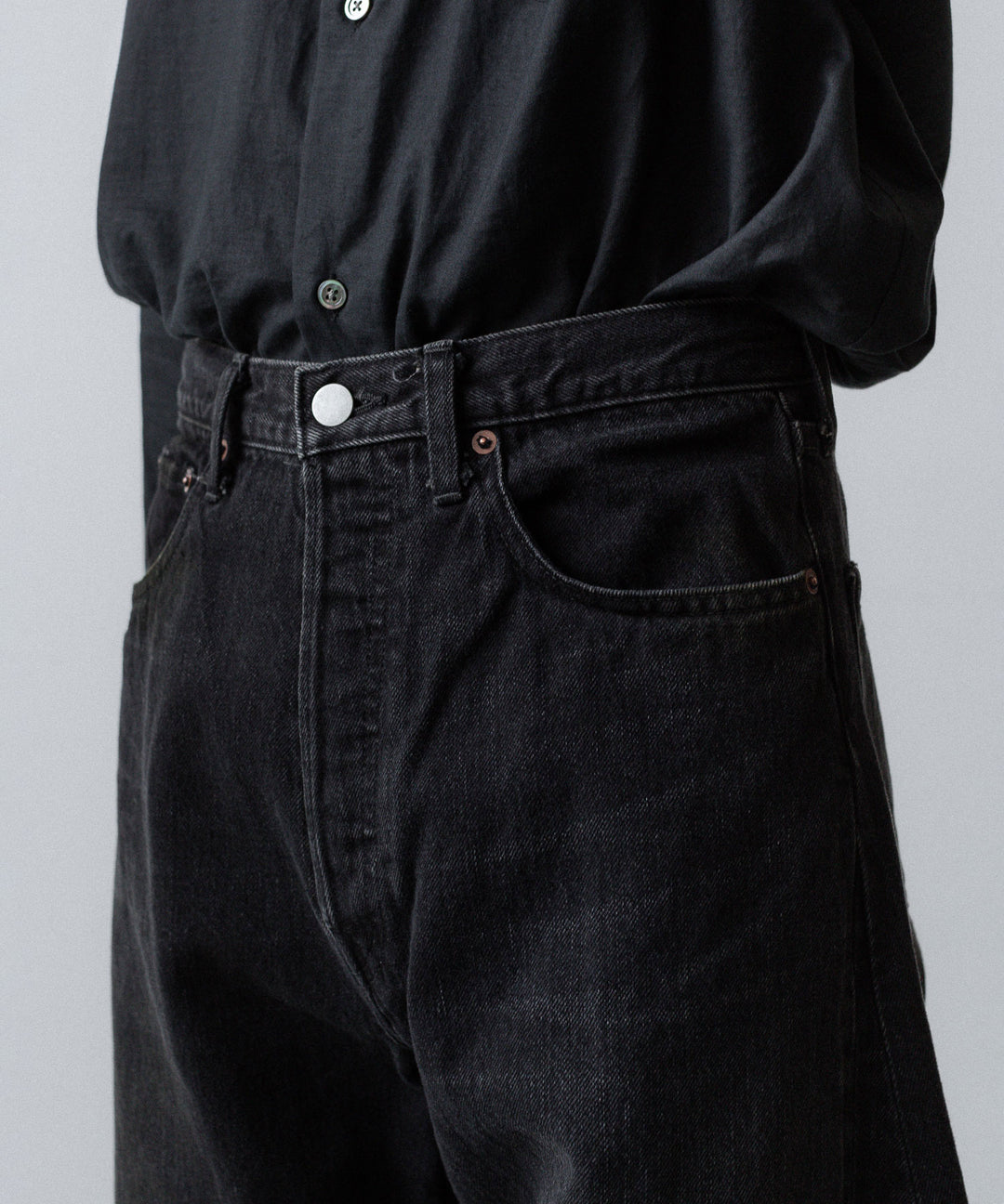 ssstein(シュタイン)のDEFORMATION WIDE DENIM JEANS - BLACKの公式通販サイトsession福岡セレクトショップ