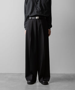 ssstein(シュタイン)のEXTRA WIDE TROUSERS(2/90 WOOL GABARDINE) - BLACKの公式通販サイトsession福岡セレクトショップ