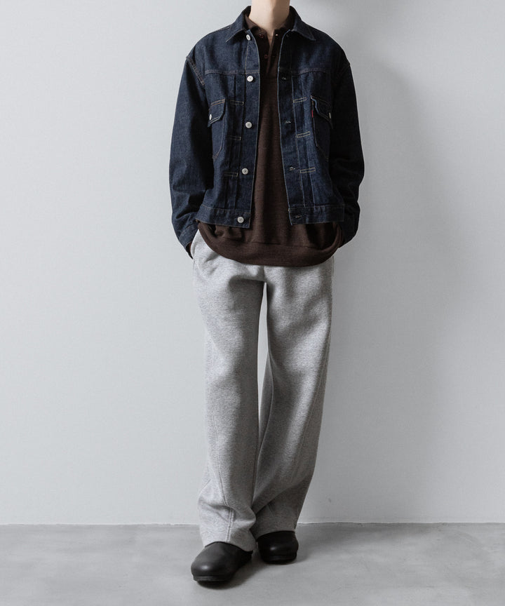 【INTÉRIM】HYPER BIG "2ND" SHUTTLE DENIM SIDE PANEL JACKET - NAVY