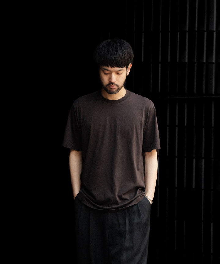 ssstein(シュタイン)のSUVIN COTTON BASIC TEE - DARK BROWNの公式通販サイトsession福岡セレクトショップ