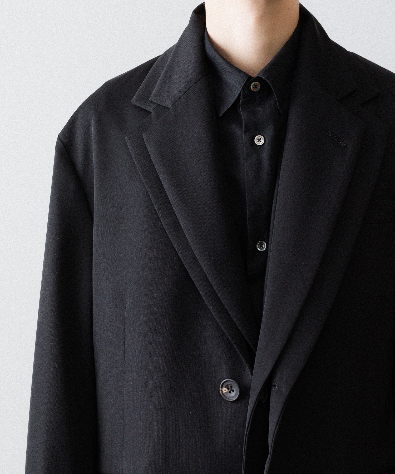 ssstein(シュタイン)のOVERSIZED LAYERED COMBINATION JACKET - BLACKの公式通販サイトsession福岡セレクトショップ