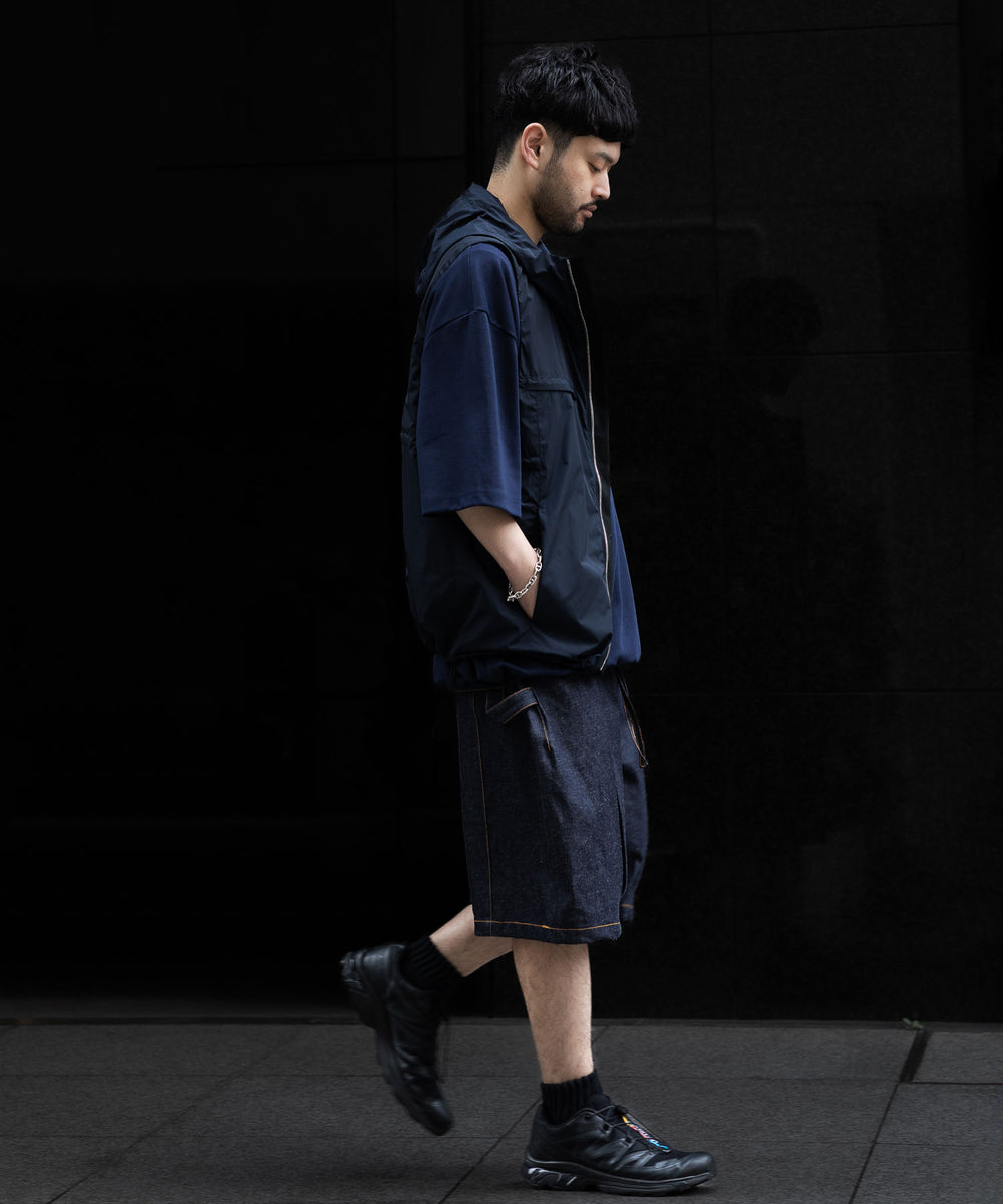 【stein】ssstein シュタインのNYLON TAFTA HOODED VESTのDARK NAVY　 公式通販サイトsession福岡セレクトショップ