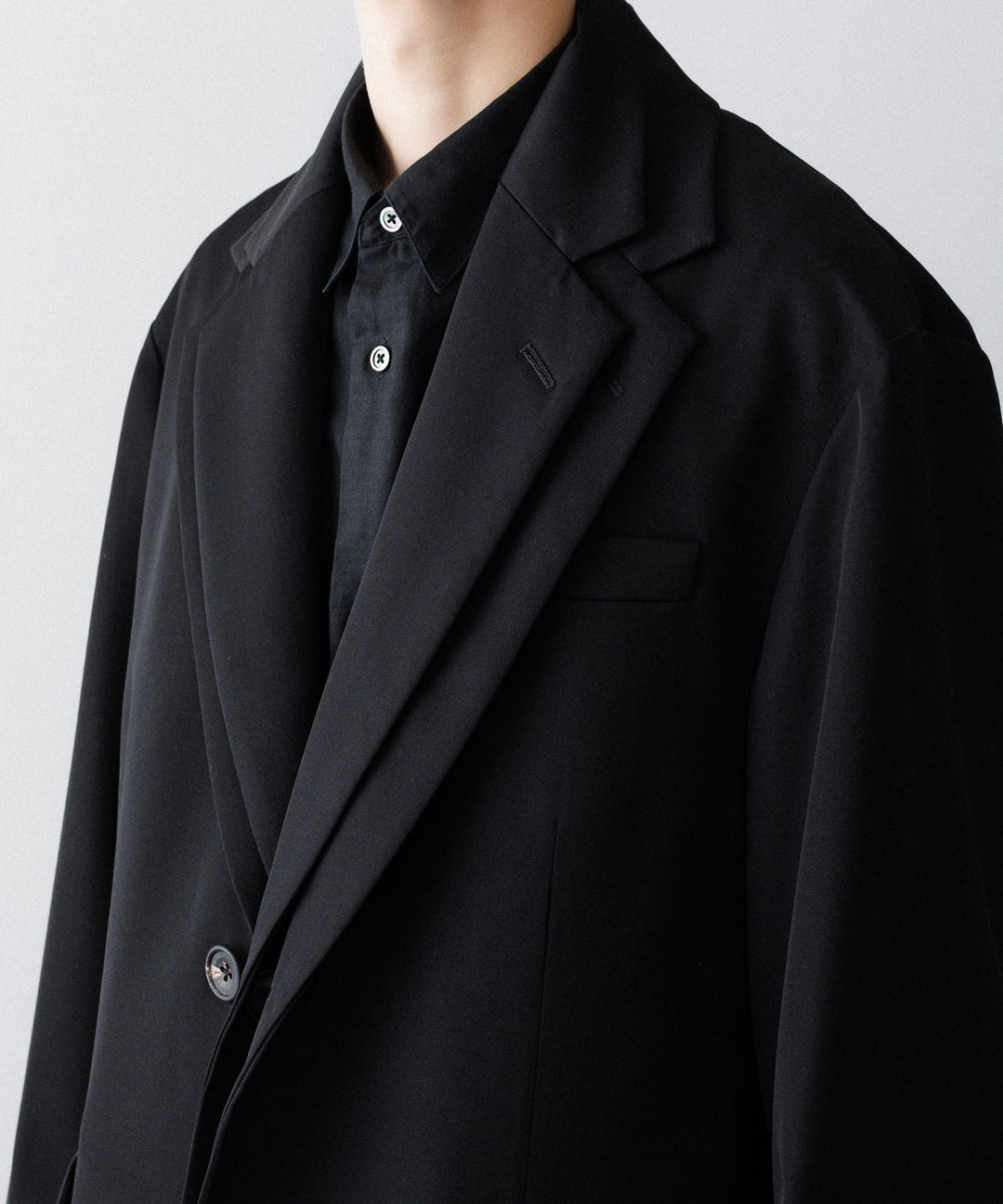 ssstein(シュタイン)のOVERSIZED LAYERED COMBINATION JACKET - BLACKの公式通販サイトsession福岡セレクトショップ