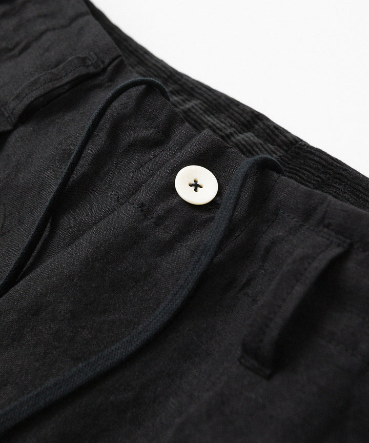 phebus- フィーバスのWOOL LINEN WIDE TAPERED PANTSのBLACK公式通販サイトsession福岡セレクトショップ
