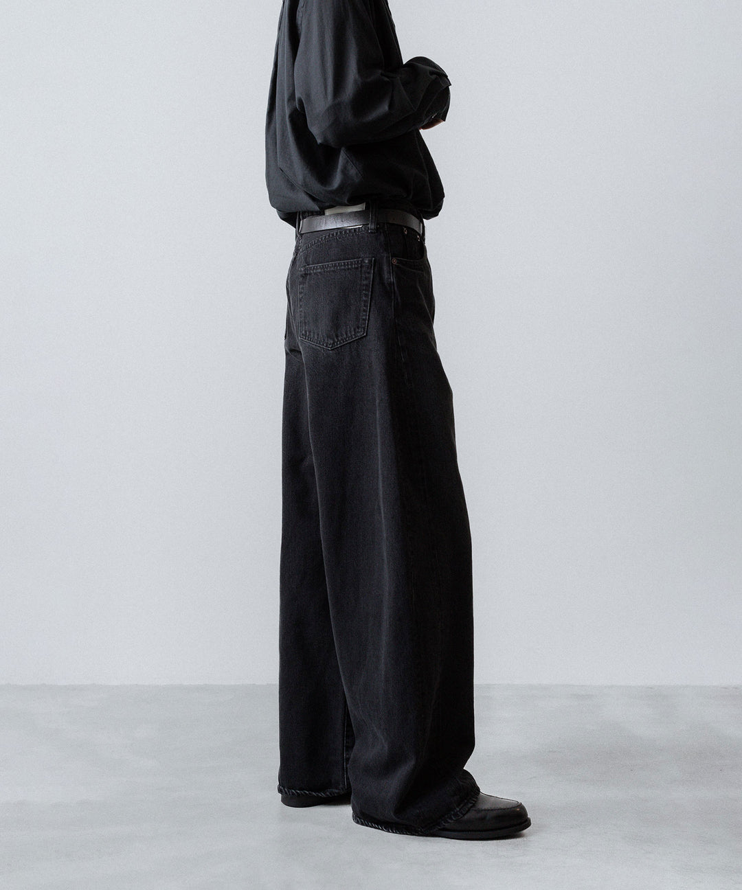 ssstein(シュタイン)のDEFORMATION WIDE DENIM JEANS - BLACKの公式通販サイトsession福岡セレクトショップ