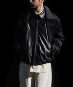 画像をギャラリービューアに読み込む, ssstein(シュタイン)のLAMBS LEATHER LIGHT ZIP JACKET - BLACKの公式通販サイトsession福岡セレクトショップ
