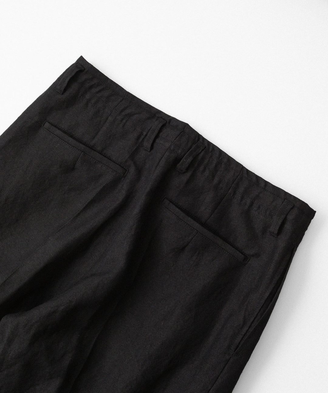 phebus- フィーバスのWOOL LINEN WIDE TAPERED PANTSのBLACK公式通販サイトsession福岡セレクトショップ