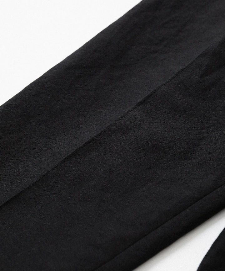 phebus- フィーバスのWOOL LINEN WIDE TAPERED PANTSのBLACK公式通販サイトsession福岡セレクトショップ