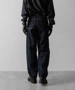 画像をギャラリービューアに読み込む, ssstein(シュタイン)のTWIST SEAM ECO DENIM JEANS - INDIGO(ONE WASH)の公式通販サイトsession福岡セレクトショップ
