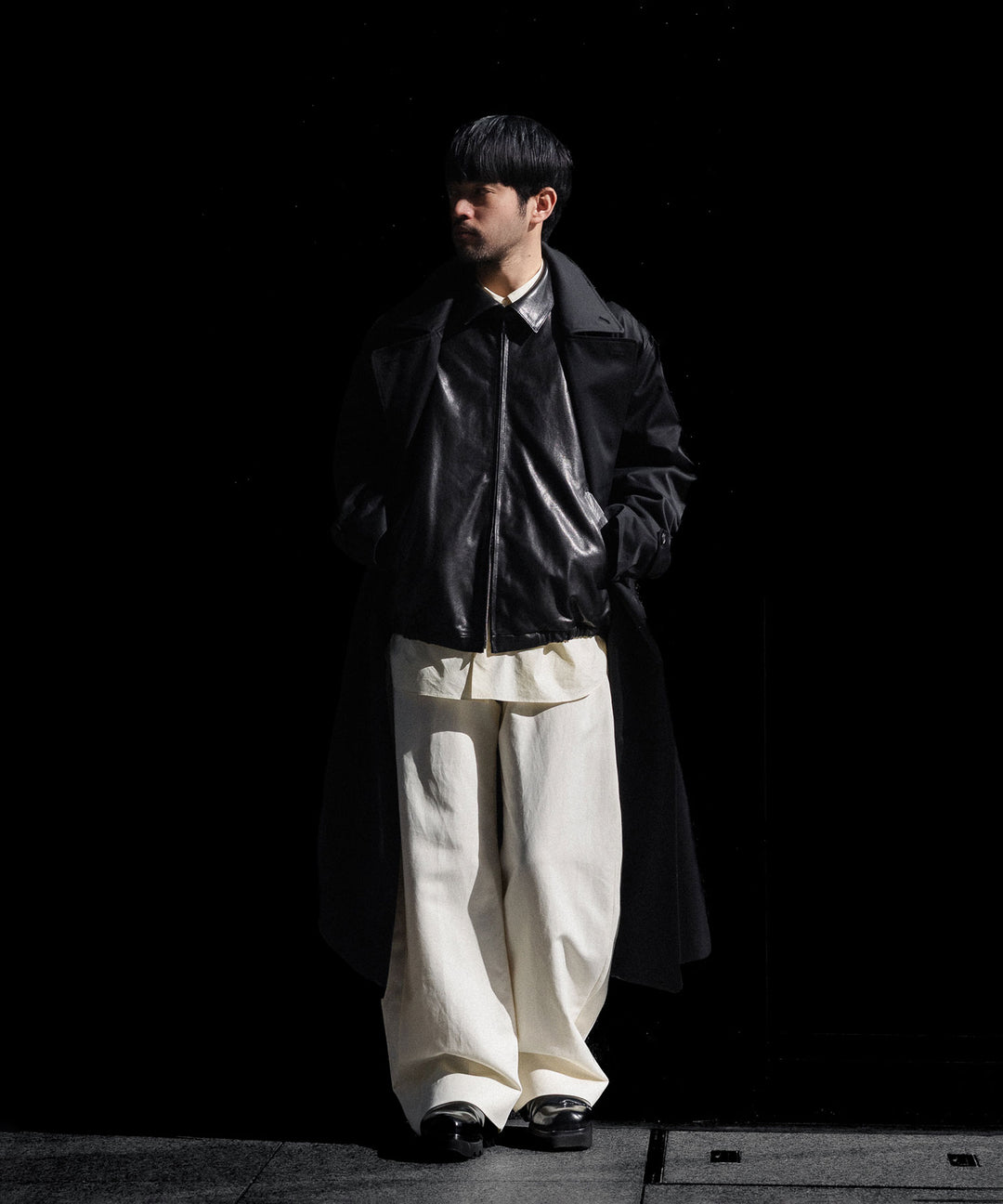 ssstein(シュタイン)のDOUBLE WEAVE COTTON ROUND PANTS - CREAMの公式通販サイトsession福岡セレクトショップ