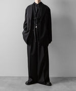 画像をギャラリービューアに読み込む, ssstein(シュタイン)のEXTRA WIDE TROUSERS(2/90 WOOL GABARDINE) - BLACKの公式通販サイトsession福岡セレクトショップ
