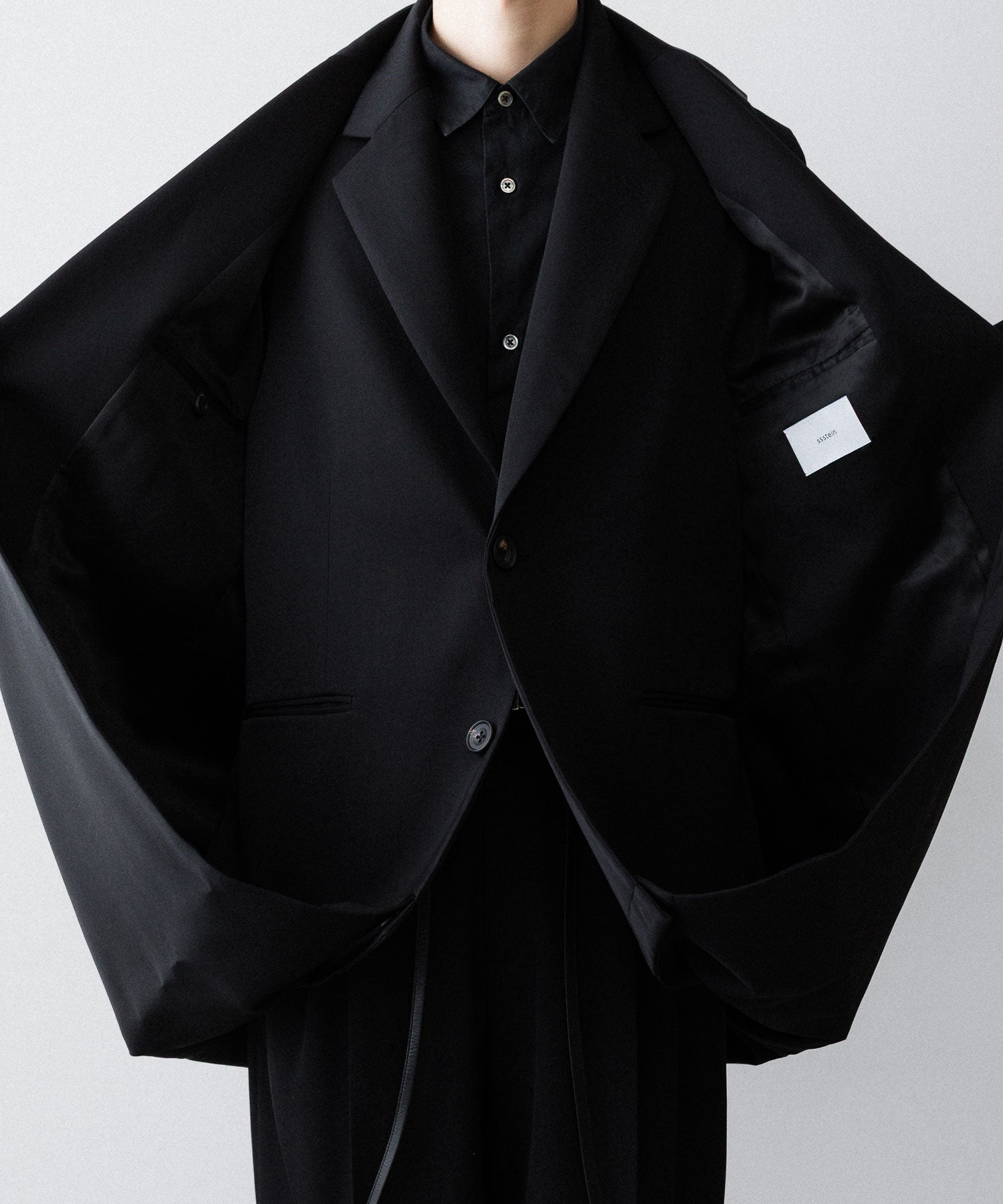 ssstein(シュタイン)のOVERSIZED LAYERED COMBINATION JACKET - BLACKの公式通販サイトsession福岡セレクトショップ