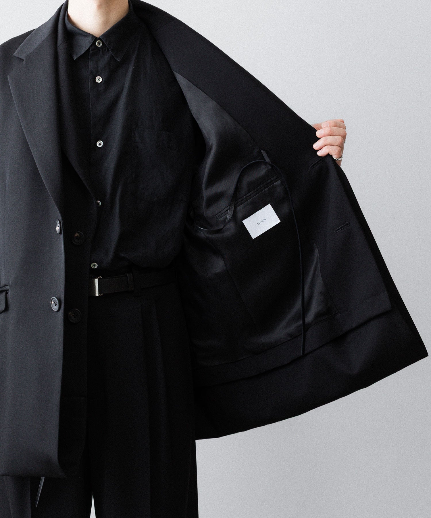 ssstein(シュタイン)のOVERSIZED LAYERED COMBINATION JACKET - BLACKの公式通販サイトsession福岡セレクトショップ
