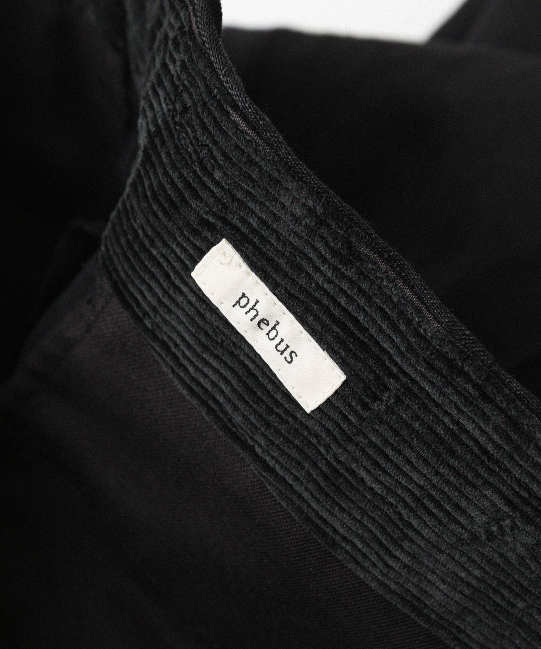 phebus- フィーバスのWOOL LINEN WIDE TAPERED PANTSのBLACK公式通販サイトsession福岡セレクトショップ