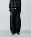 【ssstein】DEFORMATION WIDE DENIM JEANS - BLACK