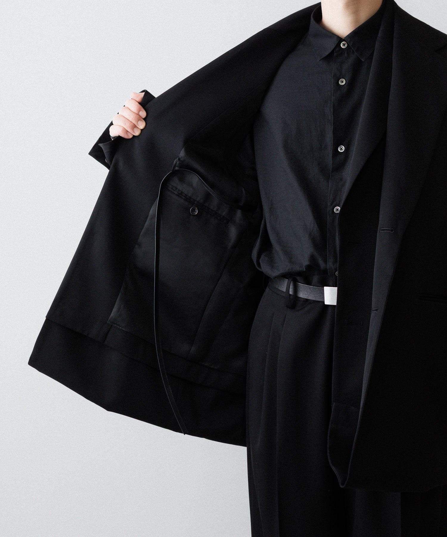 ssstein(シュタイン)のOVERSIZED LAYERED COMBINATION JACKET - BLACKの公式通販サイトsession福岡セレクトショップ