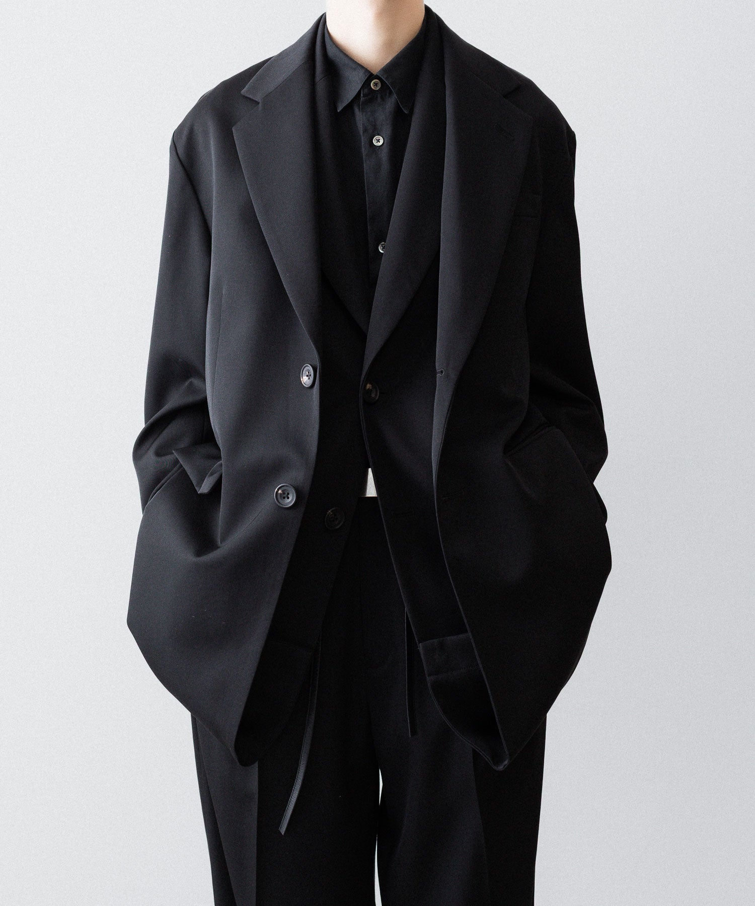ssstein(シュタイン)のOVERSIZED LAYERED COMBINATION JACKET - BLACKの公式通販サイトsession福岡セレクトショップ