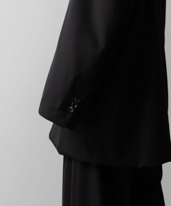 【ssstein】OVERSIZED LAYERED COMBINATION JACKET - BLACK