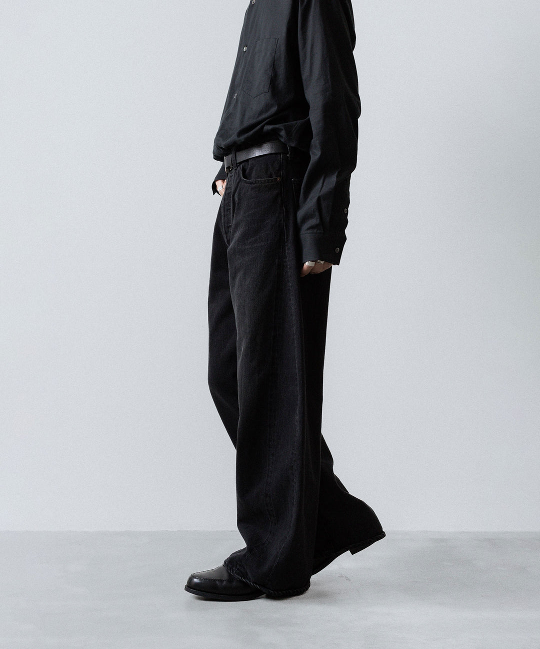 ssstein(シュタイン)のDEFORMATION WIDE DENIM JEANS - BLACKの公式通販サイトsession福岡セレクトショップ