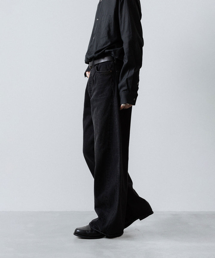 ssstein(シュタイン)のDEFORMATION WIDE DENIM JEANS - BLACKの公式通販サイトsession福岡セレクトショップ