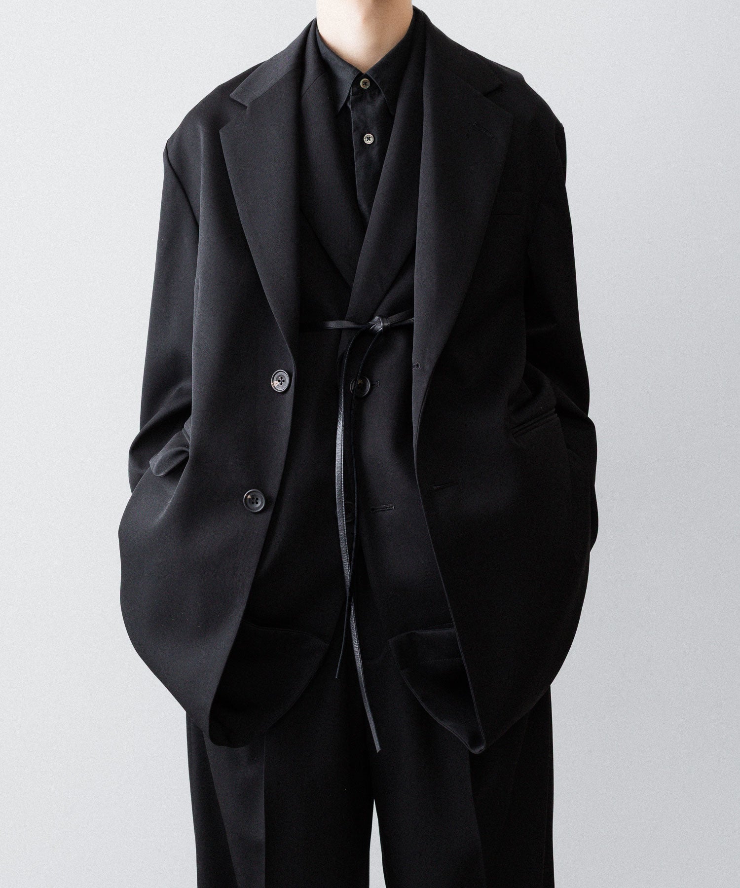ssstein(シュタイン)のOVERSIZED LAYERED COMBINATION JACKET - BLACKの公式通販サイトsession福岡セレクトショップ