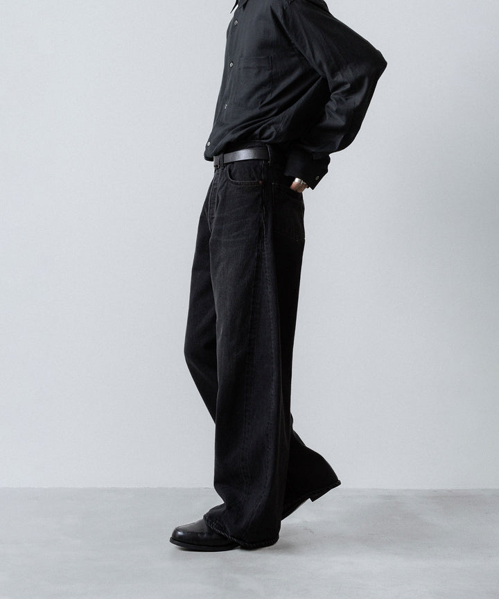 ssstein(シュタイン)のDEFORMATION WIDE DENIM JEANS - BLACKの公式通販サイトsession福岡セレクトショップ