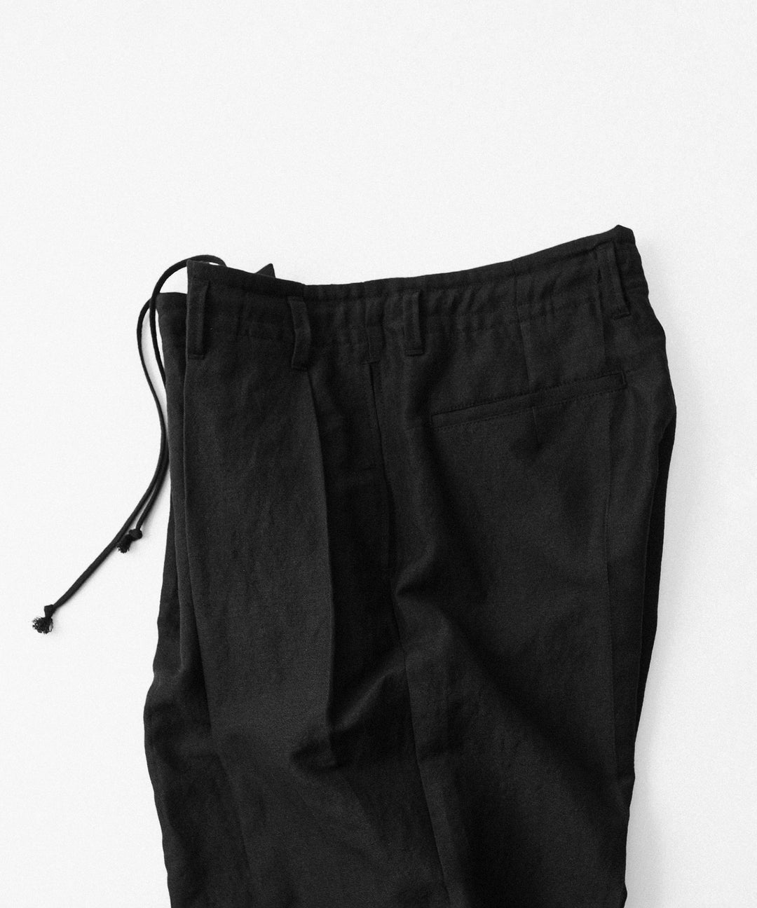 phebus- フィーバスのWOOL LINEN WIDE TAPERED PANTSのBLACK公式通販サイトsession福岡セレクトショップ
