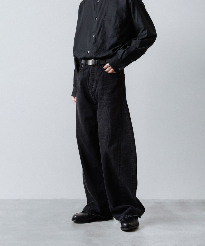 ssstein(シュタイン)のDEFORMATION WIDE DENIM JEANS - BLACKの公式通販サイトsession福岡セレクトショップ