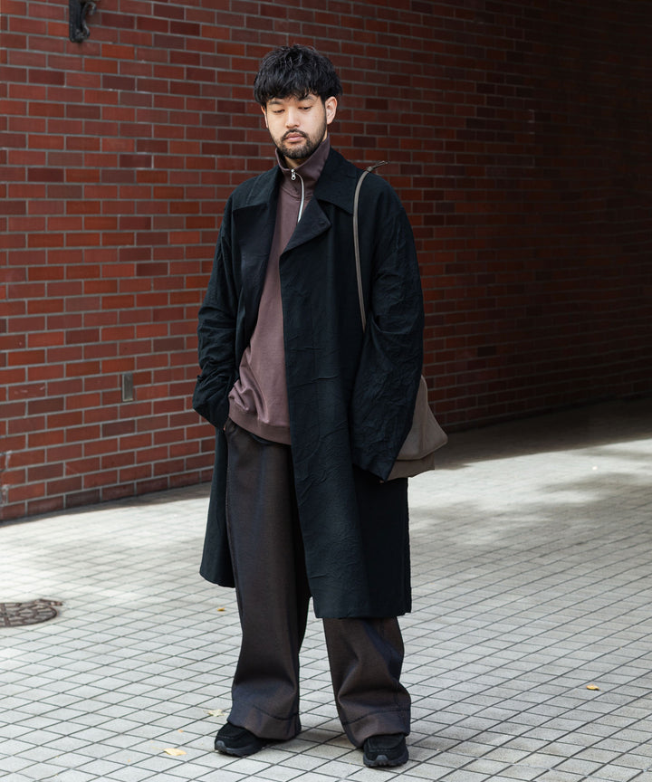 【KANEMASA PHIL.】CATCH WASHER TWILL STENCIL DOUBLE COAT - BLACK カネマサフィル sessionセッション福岡セレクトショップ 公式通販サイト
